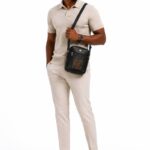 Black Ankara Panel Crossbody Bag thumbnail 2