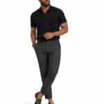 Black Gold Detail Leather Loafers thumbnail 2