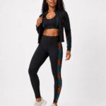 Black Ankara Panel Activewear Set thumbnail 1