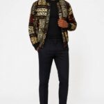 Ankara Print Bomber Jacket thumbnail 1