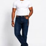 Ankara Trim Straight-Leg Jeans thumbnail 1