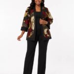 Ankara Floral Kimono Jacket thumbnail 2