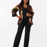 Ankara Floral Kimono Jacket thumbnail 1