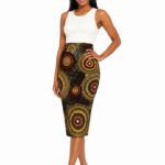 Ankara Medallion Print Pencil Skirt thumbnail 1