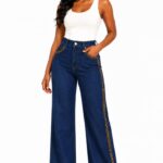 Ankara Trim Wide-Leg Jeans thumbnail 2